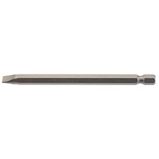 Draper 64351 Plain Slot Insert Bit, 6.5mm, 1/4" Hex, 100mm Long (Pack of 1)