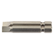 Draper 64096 Plain Slot Insert Bit, 6mm, 1/4" Hex, 50mm Long (Pack of 2)