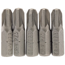 Draper 64016 PZ Type Insert Bit, 1/4" Hex, 25mm Long, No.3 (Pack of 5)
