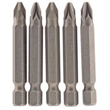 Draper 64283 PZ Type Insert Bit, 1/4" Hex, 50mm Long, No.2 (Pack of 5)