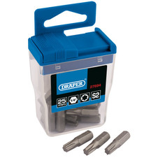 Draper 27694 TX-STAR Long Insert Bits in Plastic Storage Case, T30 x 25mm (Pack of 20)
