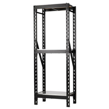Bunker 32461 14 Piece Modular 3 Tier Racking with Stainless Steel Shelving, 750mm
