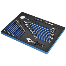Bunker DELTACH-561009 Ring Spanner and Open End Ratchet Set in EVA Foam Inlay (27 Piece)
