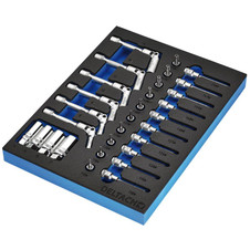 Bunker DELTACH-561021 Spark and Glow Plug Set in EVA Foam Inlay, 3/8" (20 Piece)