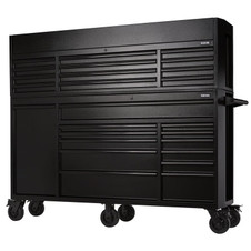 Draper 24253 BUNKER 25 Drawer Combined Roller Cabinet and Tool Chest, 72", Black