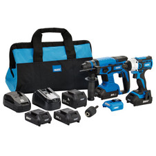 Draper D20 24021 20V Impact Driver and SDS+ Drill Kit