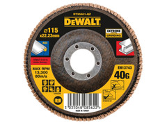 DeWalt DT30601-QZ Extreme Flap Disc 115 x 22.2mm 40G