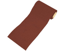 Faithfull Aluminium Oxide Sanding Paper Roll Red Heavy-Duty 115mm x 5m 40G