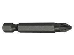 Faithfull Pozi S2 Grade Steel Screwdriver Bits PZ2 x 50mm (Pack 3)