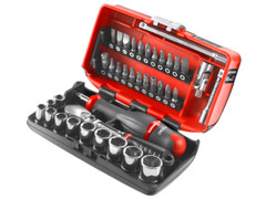 Facom RL.NANO1PB 1/4in Drive Nano Socket Set, 38 Piece
