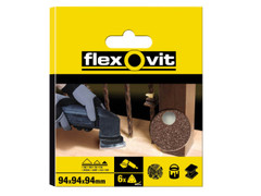 Flexovit 78072764912 Delta Hook & Loop Sanding Sheet 94mm Coarse 60G (Pack 6)