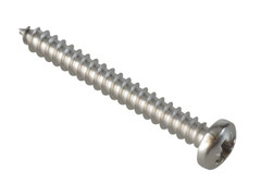 ForgeFix FPSTPP14SS Self-Tapping Screw Pozi Compatible Pan Head SS 1in x 4 ForgePack 40