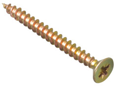 ForgeFix MPS555Y Multi-Purpose Pozi Compatible Screw CSK ST ZYP 5.0 x 55mm Box 200