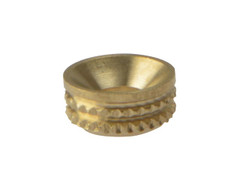 ForgeFix 100SCS8B Screw Cup Sockets Solid Brass Polished No. 8 Bag 100