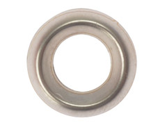 ForgeFix 200SCW10N Screw Cup Washers Solid Brass Nickel Plated No.10 Bag 200