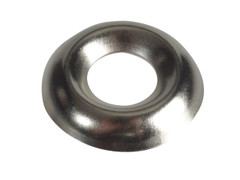 ForgeFix 200SCW8N Screw Cup Washers Solid Brass Nickel Plated No.8 Bag 200
