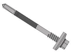 ForgeFix TFHW16CPSD5585H TechFast Composite Panels to Steel Hex Screw No.5 Tip 5.5 x 85mm Box 100