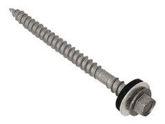 ForgeFix TFHW16CPGP6380 TechFast Composite Panel to Timber Hex Screw T17 Gash Point 6.3 x 80mm Box 100