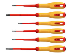 Hultafors 444455 VDE Phillips & Slotted Screwdriver Set, 6 Piece - HUL444455 - main image
