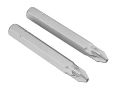 Irwin 10504401 Pozidriv Insert Bits PZ2 50mm (Pack 2)