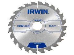 Irwin 1897195 Construction Circular Saw Blade 180 x 30mm x 24T ATB