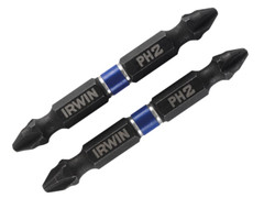 Irwin 1923375 Impact Double-Ended Screwdriver Bits Phillips PH2 60mm (Pack 2)