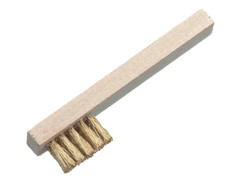 Lessmann 125.311 Spark Plug Brush 3 Row Brass Wire