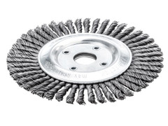 Lessmann 473.201.40 Pipeline Brush 40 Knots 125 x 22.2mm Bore Steel Wire