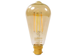Link2Home L2HFEB22P5W Wi-Fi LED BC (B22) Pear Filament Dimmable Bulb, White 470 lm 4.5W