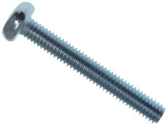 Metalmate Machine Screw Pozi Compatible Pan Head ZP M4 x 30mm Box 25