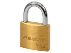 Master Lock 4140KA-2341 V Line Brass 40mm Padlock - Keyed Alike 2341