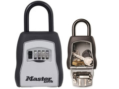 Master Lock 5400EURD 5400E Portable Shackled Combination Key Lock Box (Up To 3 Keys)