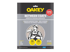 Oakey 66261116760 Between Coats Finishing Sandpaper 230 x 280mm Assorted (3)