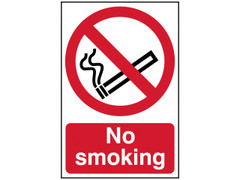 Scan 4050 No Smoking - PVC Sign 400 x 600mm