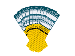 Scan TG0410 Replacement Ladder Tag Inserts - Pack of 10