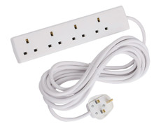 SMJ B4W5MP Extension Lead 240V 4-Way 13A 5m - SMJB4W5MP - main image