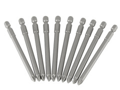 Stanley 3-68-807 Pozidriv Power Bits PZ2 x 100mm (Box 10)