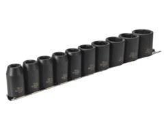 Teng 9121 1/2in Drive Impact Socket Set, 10 Piece