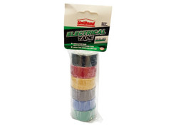UniBond 2675477 Electrical Tape (6 Colour Pack) 19mm x 3.5m