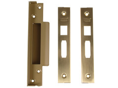 Union J2200REB-0.5-PL StrongBOLT 2200 Mortice Sashlock Rebate Kit 13mm Polished Brass Box