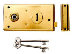 Yale Locks 60401305025 P401 Rim Lock Polished Brass Finish 138 x 76mm Visi