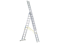 Zarges 44842 D-Rung Combination Ladder 3-Part 3 x 12 Rungs