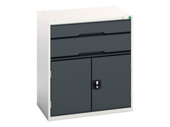 Bott 16925137.19 Verso 2 Drawer + Cupboard 900 x 800mm Anthracite Grey