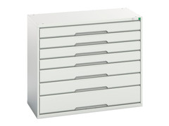 Bott 16925229.16 Verso 7 Drawer Cabinet 1050 x 900mm Light Grey
