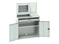 Bott 16928022.16 Verso Computer Cupboard 1050 x 550 x 1650mm Light Grey