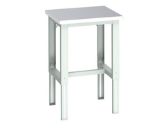 Bott 41003632.16V Cubio Adjustable Bench, Stainless Steel Clad Top 750 x 750mm