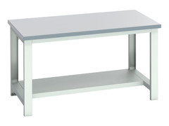 Bott 41004173.16V Cubio Bench with Half Shelf, Laminate Top 1500 x 900mm