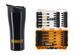 DEWALT Power Tools DT70903T-QZ DT70903T FLEXTORQ™ Bit Set, 32 Piece & Travel Mug