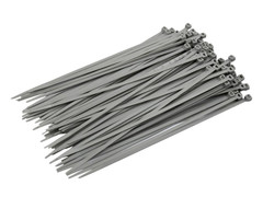 Faithfull FAICT250G Cable Ties Grey 4.8 x 250mm (Pack 100)