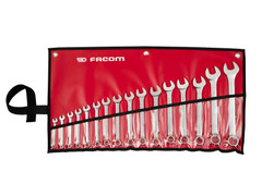 Facom 40B.JV16PB 40B Series Slim Metric Combination Spanner Set, 16 Piece